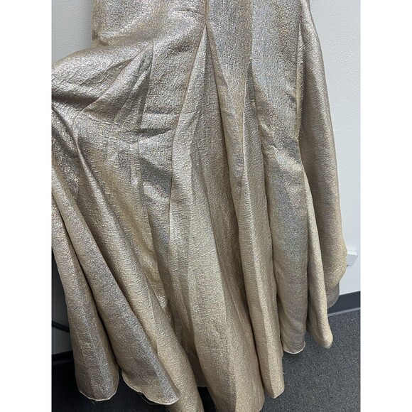 Mac Duggal One Shoulder Metallic Ruffled Evening Gown Dress Size 6 $598 - Picture 10 of 16